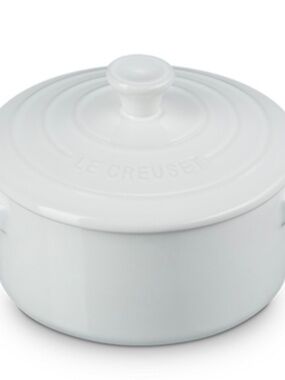 Le Creuset Stoneware Set of 4 Mini Round Cocottes, 8 oz.